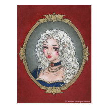 Carte postale gothique de Vampiresse de La de Le P