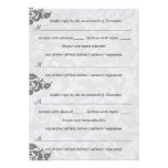 Carte postale grise et rouge du remous RSVP de dam Invitation