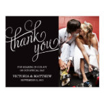 CARTE POSTALE L'ÉPOUSANT INCLINÉE DE MERCI DE %PIP