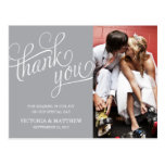 CARTE POSTALE L'ÉPOUSANT INCLINÉE DE MERCI DE %PIP
