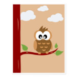 Carte postale mignonne de hibou