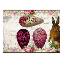 Carte postale minable de lapin de Pâques