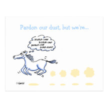 Carte postale mobile de faire-part d'affaires humo