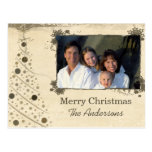 Carte postale moderne de photo de famille d'arbre  cartes postales