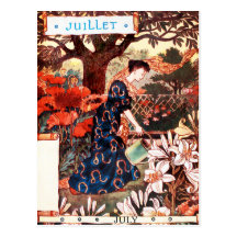 Carte postale : Mois de juillet - Jullet