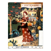 Carte postale : Mois de septembre - Septembre