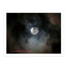 Carte postale mystique de lune