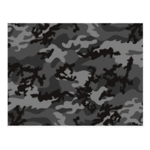 Carte postale noire faite sur commande de Camo