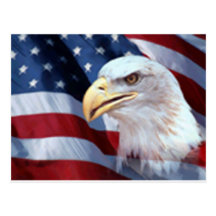 Carte postale patriotique d'Eagle