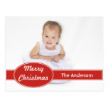 Carte postale personnalisée de Noël