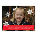 Carte postale personnalisée de Noël