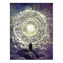 Carte postale : Rose blanc - Gustave Doré