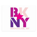 Carte postale rose de BK Brooklyn