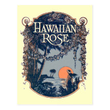 Carte postale rose de Hawaïen