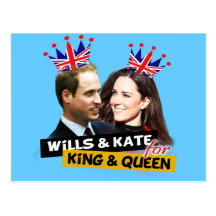 Carte postale royale d'amusement de mariage de Wil