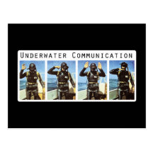 Carte postale sous-marine de communication
