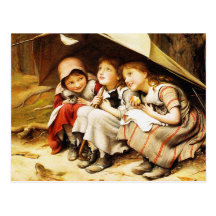 Carte postale :  Trois petits chatons