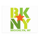 Carte postale verte de BK Brooklyn