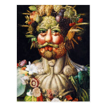 Carte postale : Vertumnus (portrait de Rudolf II)