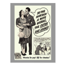 carte postale vintage d'annonce