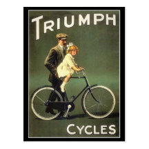 Carte postale vintage de bicyclette :  Cycles de T