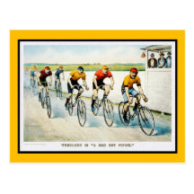 Carte postale vintage de bicyclette :  : Wheelmen