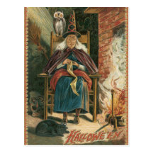 Carte postale vintage de Halloween