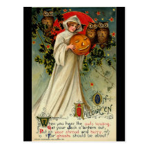 Carte postale vintage de Halloween