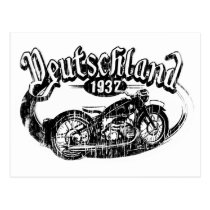 Carte postale vintage de moto du Deutschland cartes postales
