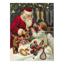 Carte postale vintage de Noël