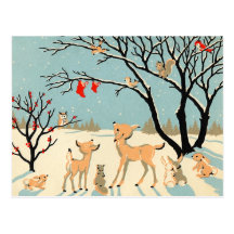 Carte postale vintage de Noël