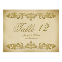 Carte postale vintage de nombre de Tableau de mari