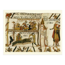 Carte postale vintage de reproduction, tapisserie 