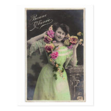 Carte postale vintage victorienne