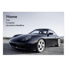 Carte potelée de profil de "Porshe" Cartes De Visite Professionnelles