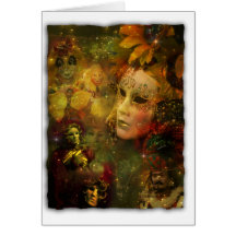 Carte pour notes de carnaval