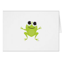 Carte pour notes de grenouille