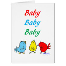 Carte pour notes de naissance de triplets