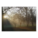 Carte pour notes "de parc d'hiver"