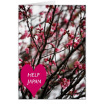 Carte pour notes "du Japon d'aide"