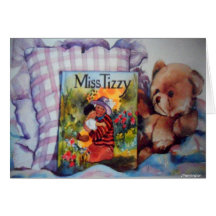 Carte pour notes intérieur de blanc de Mlle Tizzy