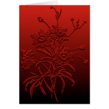Carte pour notes vide de Coreopsis