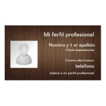 Carte profil professionnel cartes de visite professionnelles