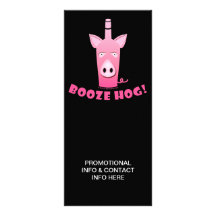 CARTE PROMOTIONNELLE DE SUPPORT DE PORC DE BOISSON DOUBLE CARTE