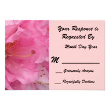 Carte rose de la fleur RSVP Bristols