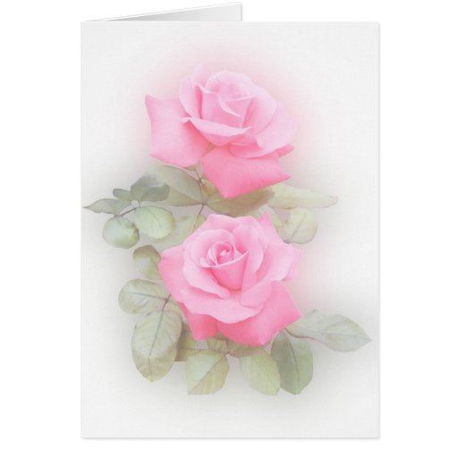 Carte rose de roses