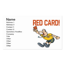 Carte rouge carte de visite