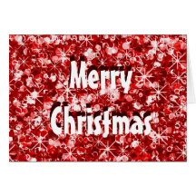 Carte scintillante de Joyeux Noël
