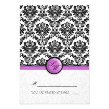 Carte se pliante d'endroit de tente de damassé pou invitations personnalisables