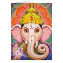 Carte spirituelle positive d'énergie de Ganesha d'
